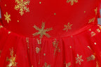 Girls gold star sequin holiday princess dress