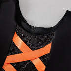 Emma high-low trailing girls Halloween witch dress