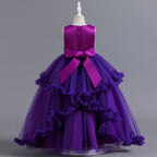 Girls sleeveless sequin Christmas and birthday party dress