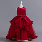 Girls sleeveless sequin Christmas and birthday party dress