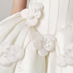 Floral bow flower girl formal princess dress
