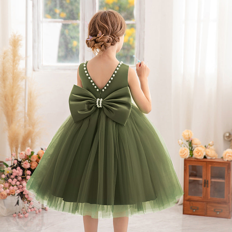 Classic mesh tutu flower girl wedding dress