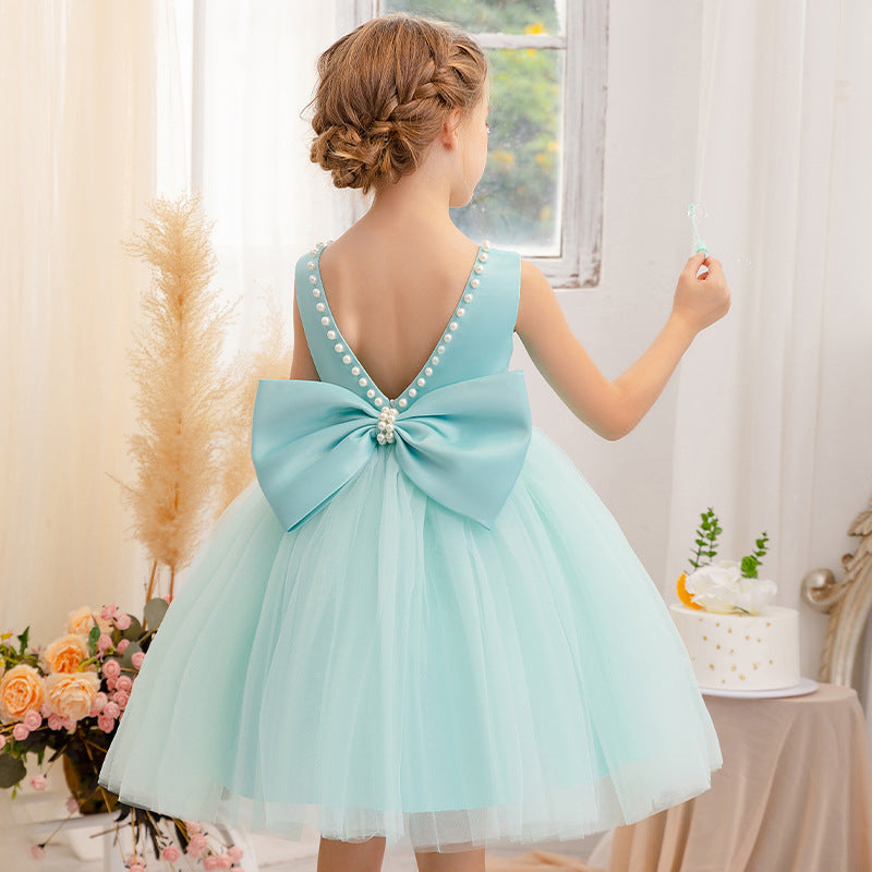 Classic mesh tutu flower girl wedding dress