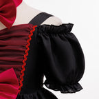Isabella girls red bat print vampire style Halloween dress
