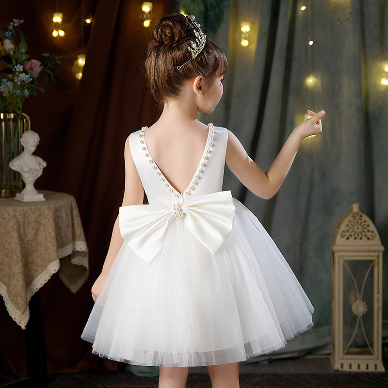 Classic mesh tutu flower girl wedding dress