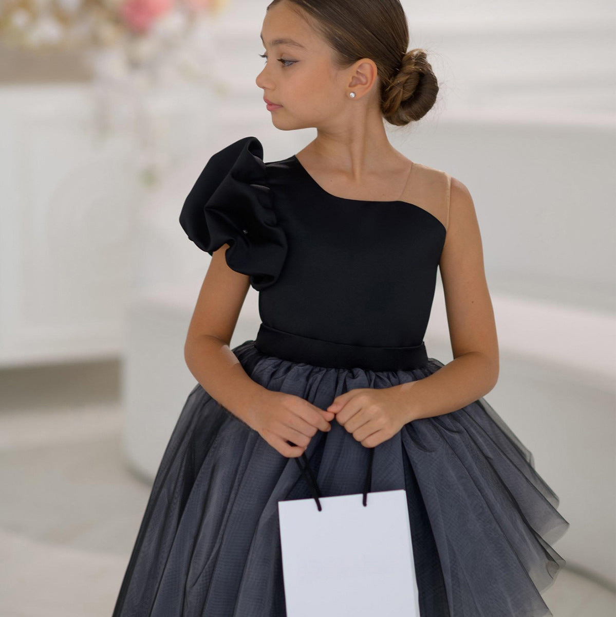 Girls runway princess evening gown