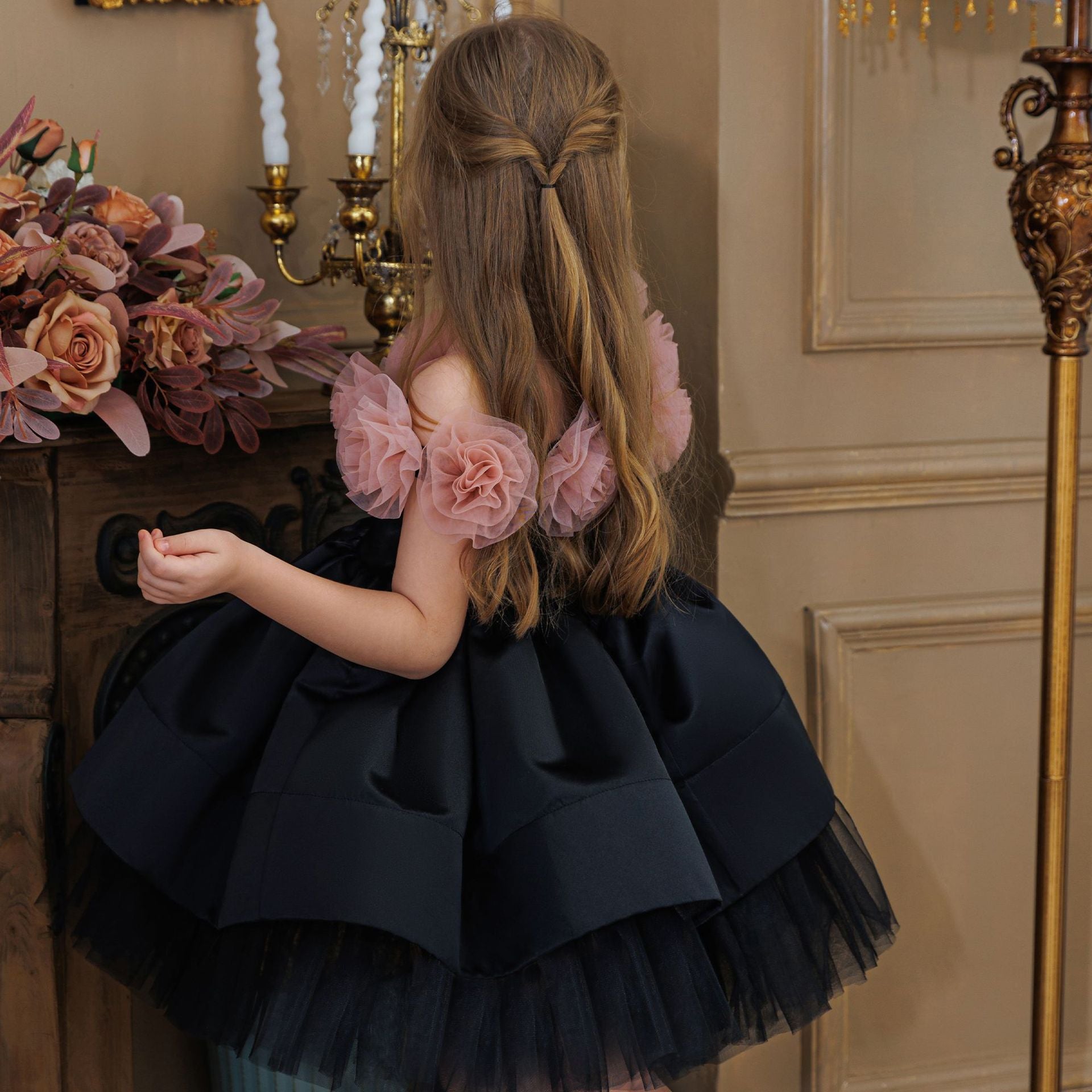 Elegant girls princess dinner party dress