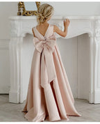 Girls floor-length evening and flower girl gown