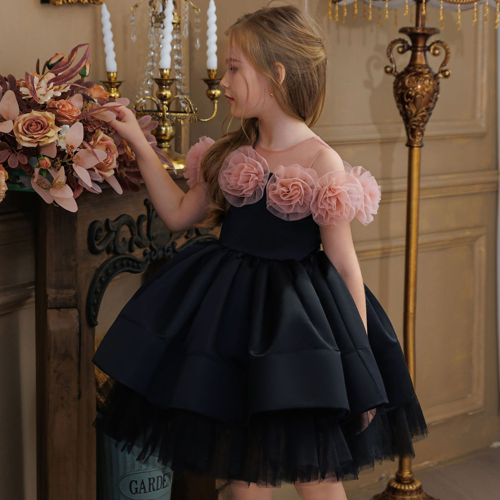 Elegant girls princess dinner party dress