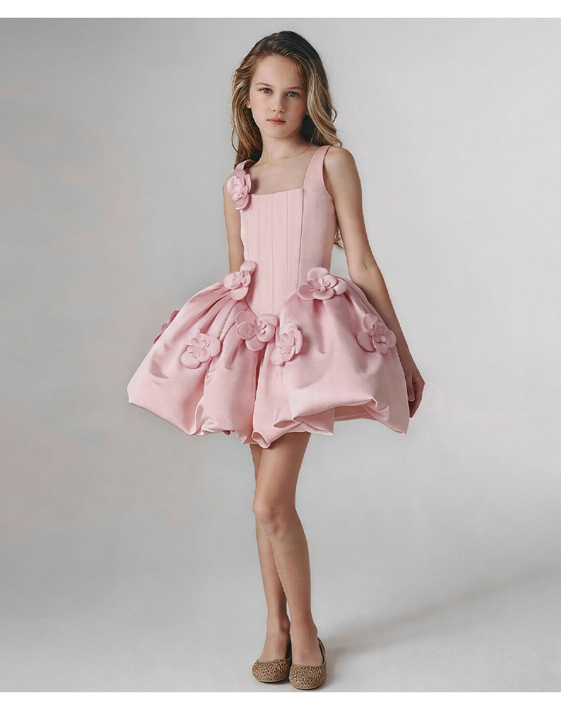Elegant European style flower girl princess dress