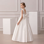 Girls floor-length evening and flower girl gown