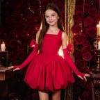 Puffy princess girls birthday party ball gown