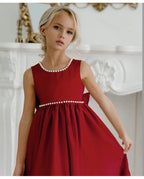 Girls floor-length evening and flower girl gown