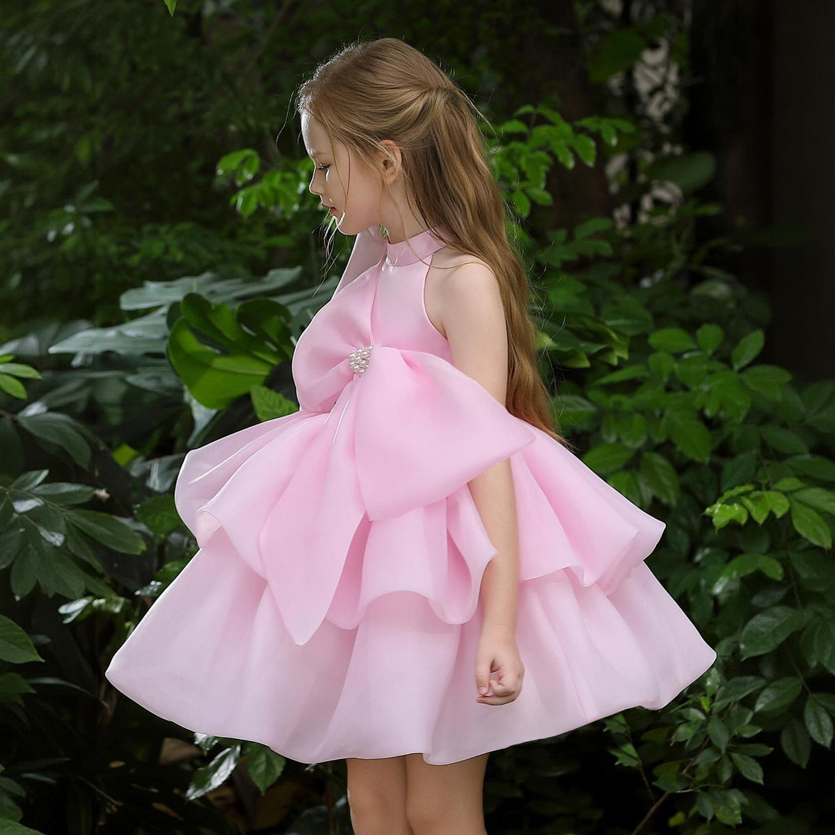 Elegant tutu flower girl princess dress