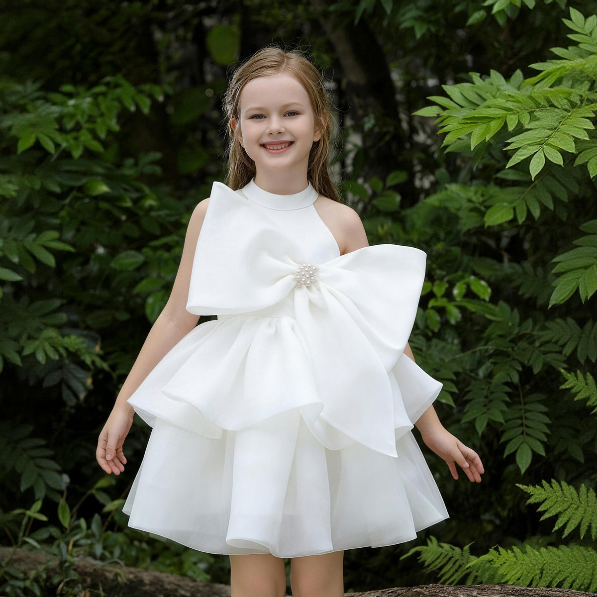Elegant tutu flower girl princess dress