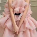 Ruffle cake tiered flower girl and birthday dress