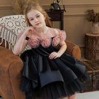 Elegant girls princess dinner party dress