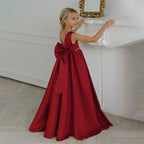Girls floor-length evening and flower girl gown