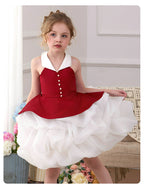 Color block tulle tutu girls birthday dress