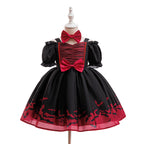 Isabella girls red bat print vampire style Halloween dress