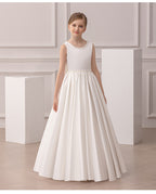 Girls floor-length evening and flower girl gown