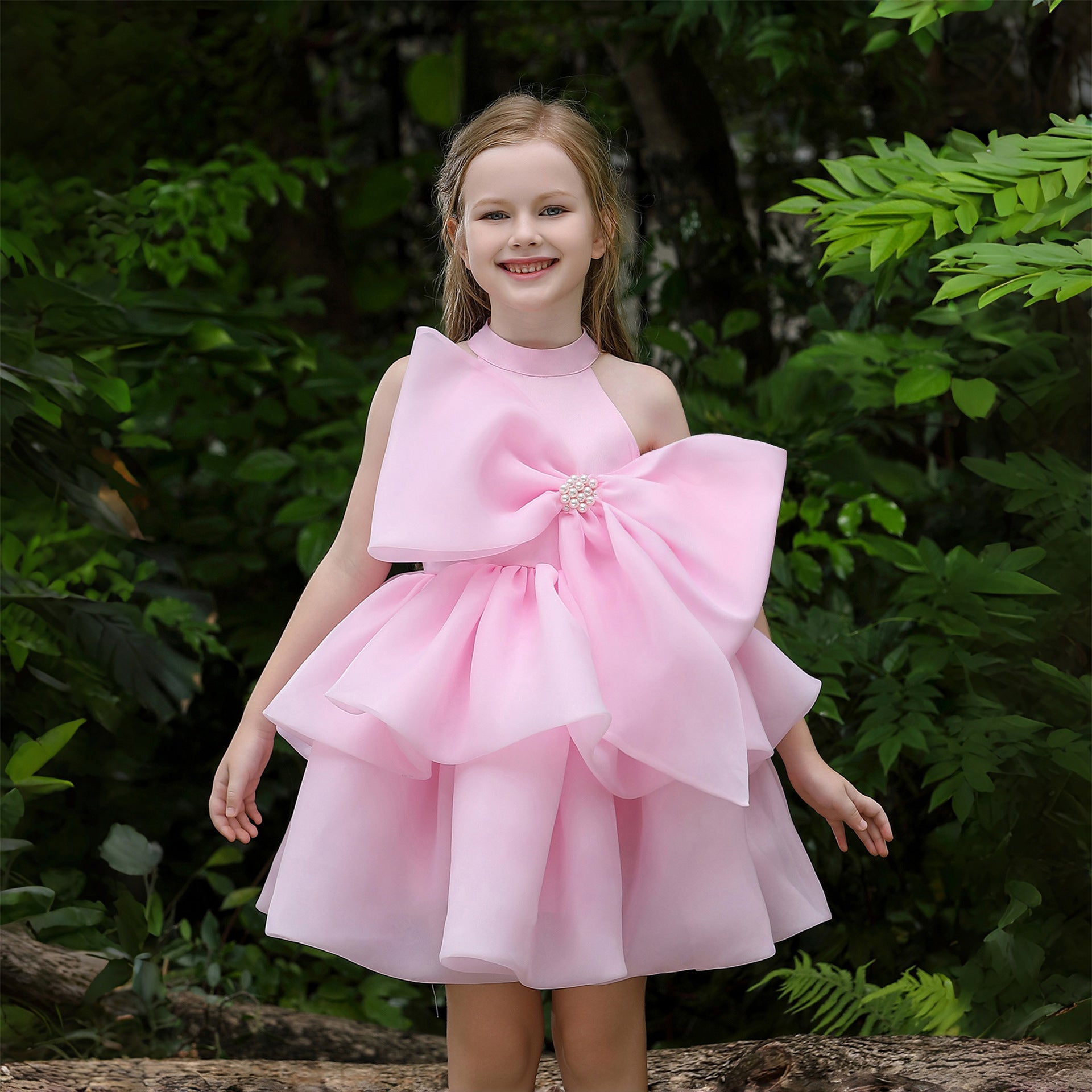 Elegant tutu flower girl princess dress