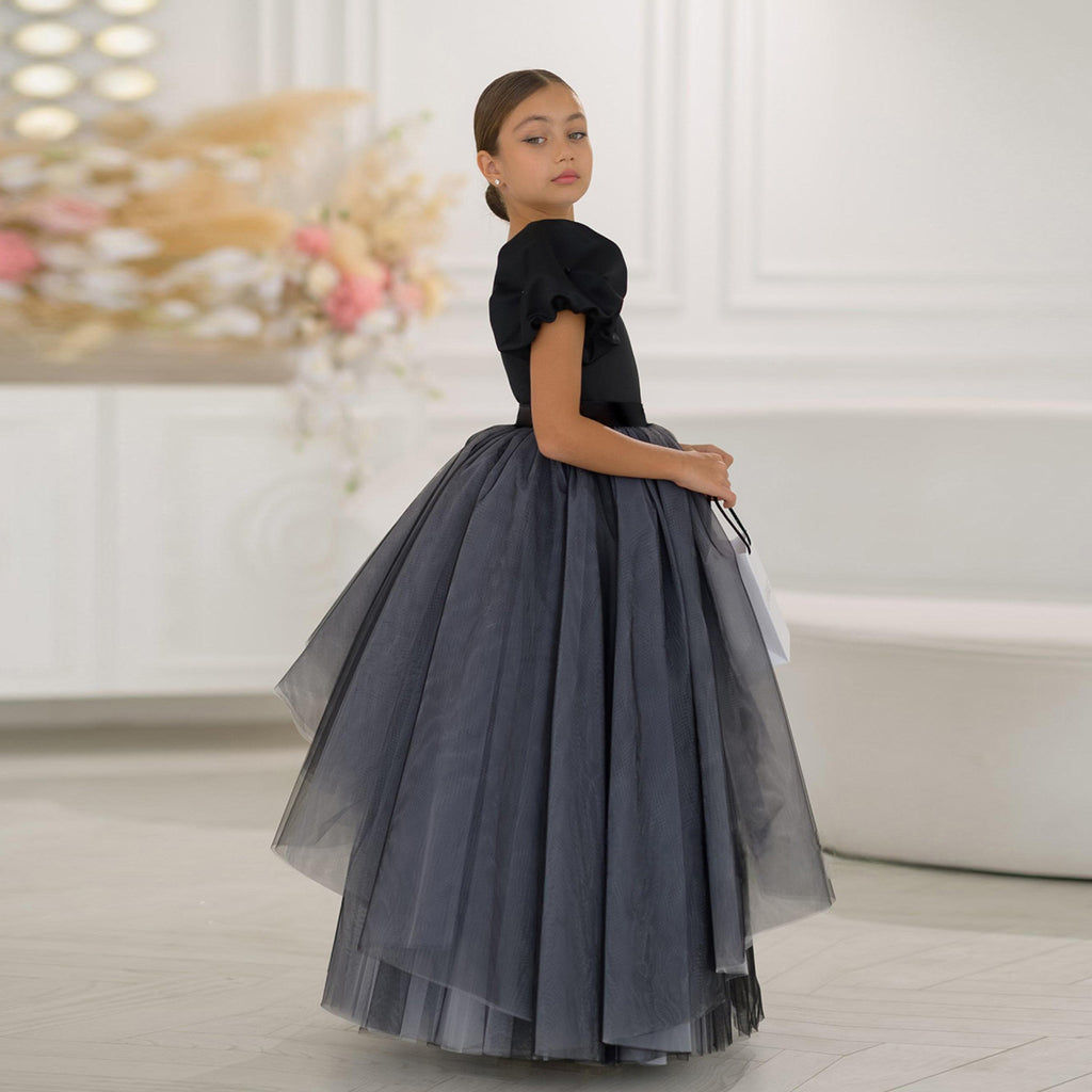 Girls runway princess evening gown