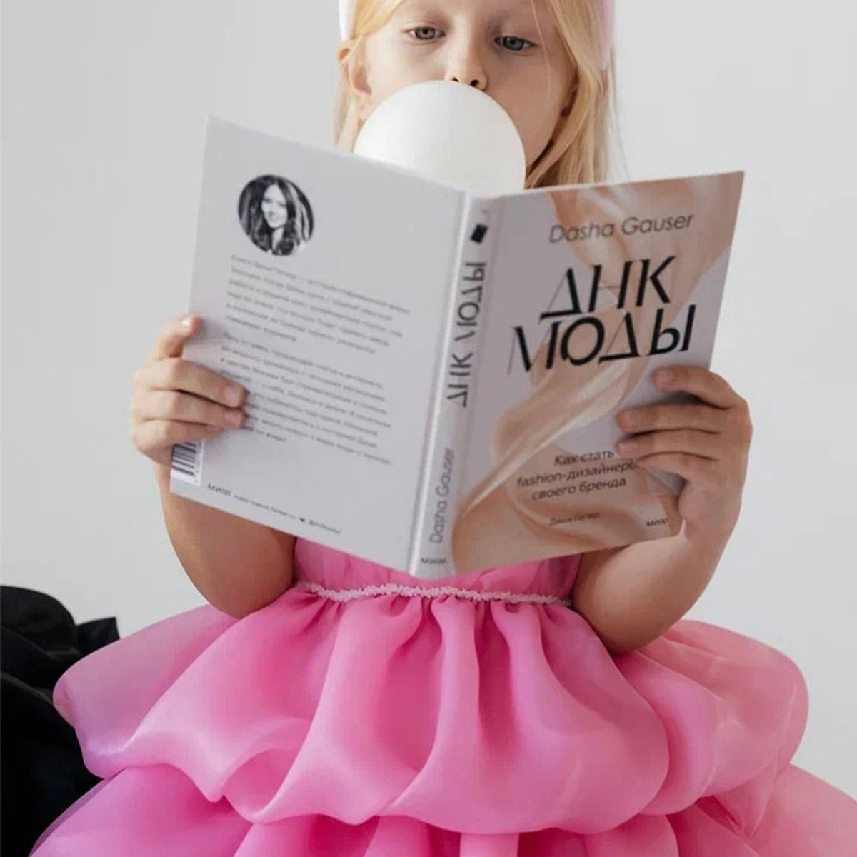 Hot pink layered cake birthday dress for girls