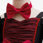 Isabella girls red bat print vampire style Halloween dress