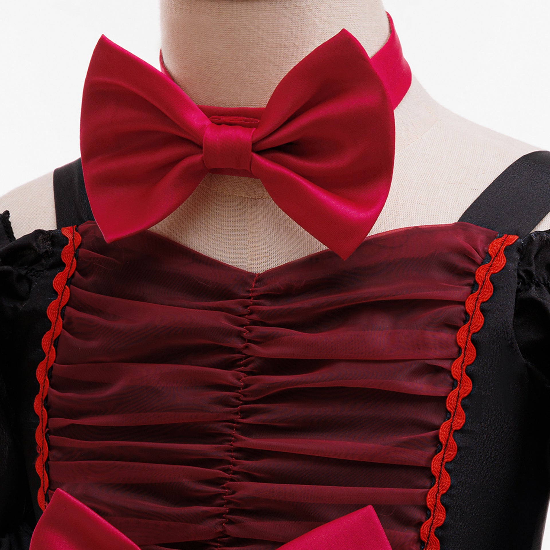Isabella girls red bat print vampire style Halloween dress
