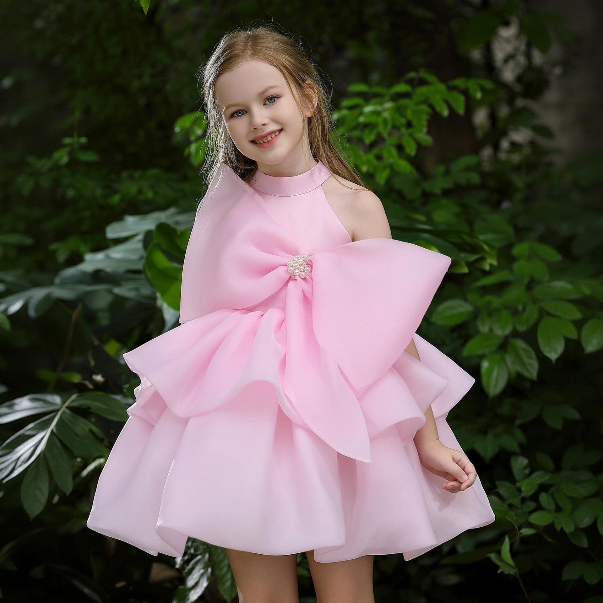 Elegant tutu flower girl princess dress
