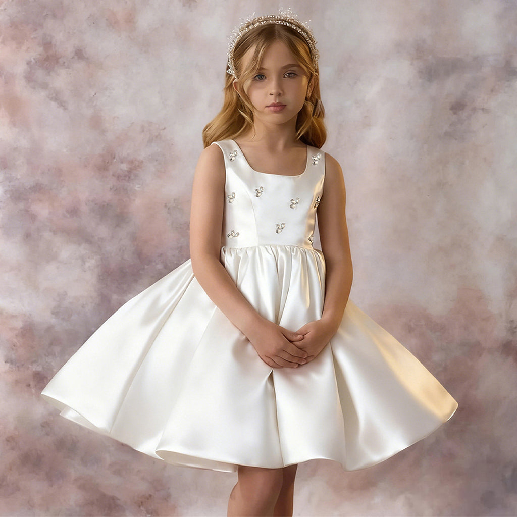 Girls high-end princess flower girl dress