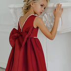 Girls floor-length evening and flower girl gown