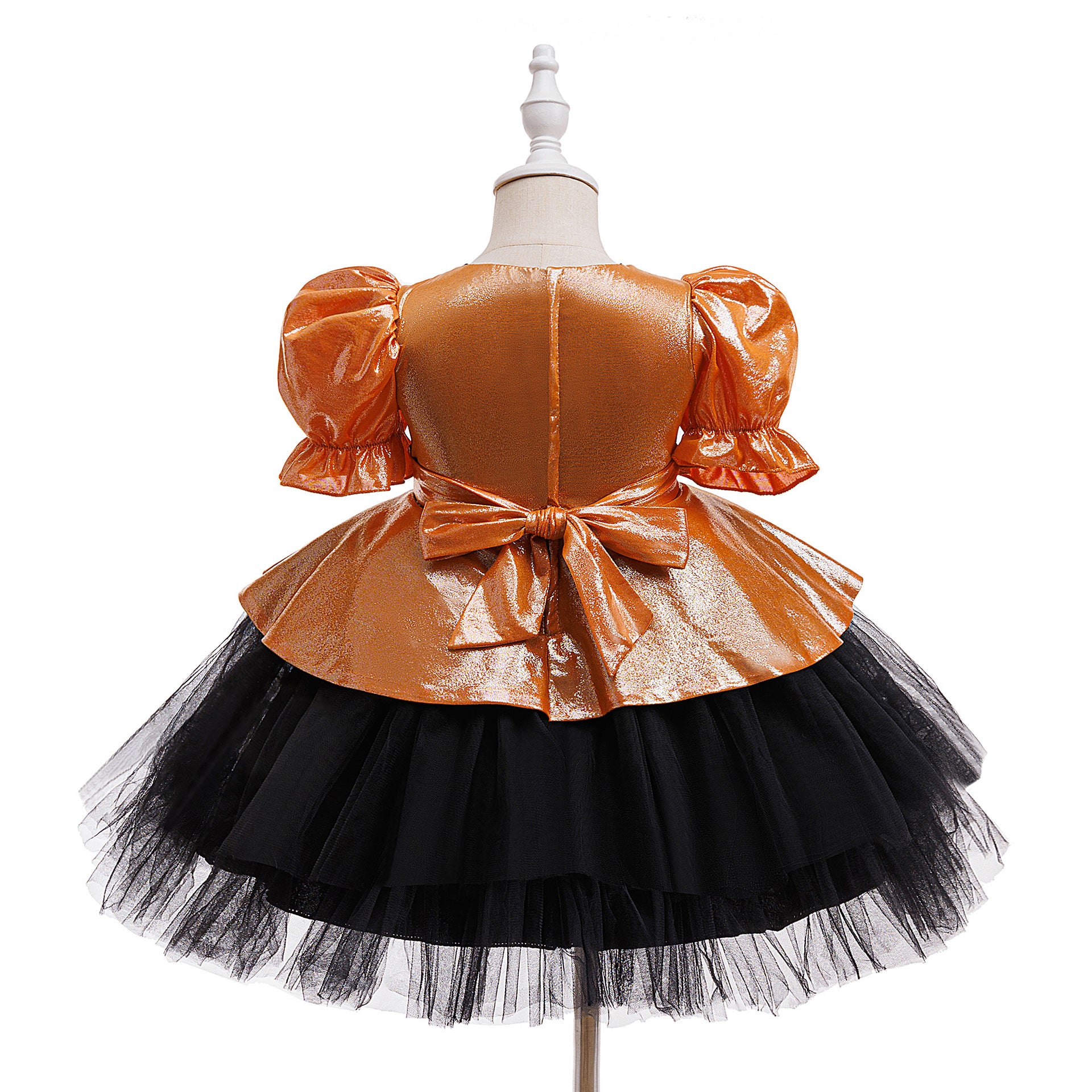 Ava girls Halloween witch costume dress with tutu skirt and witch hat