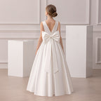 Girls floor-length evening and flower girl gown