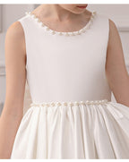 Girls floor-length evening and flower girl gown