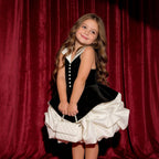 Color block tulle tutu girls birthday dress