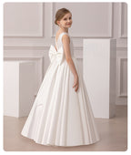 Girls floor-length evening and flower girl gown