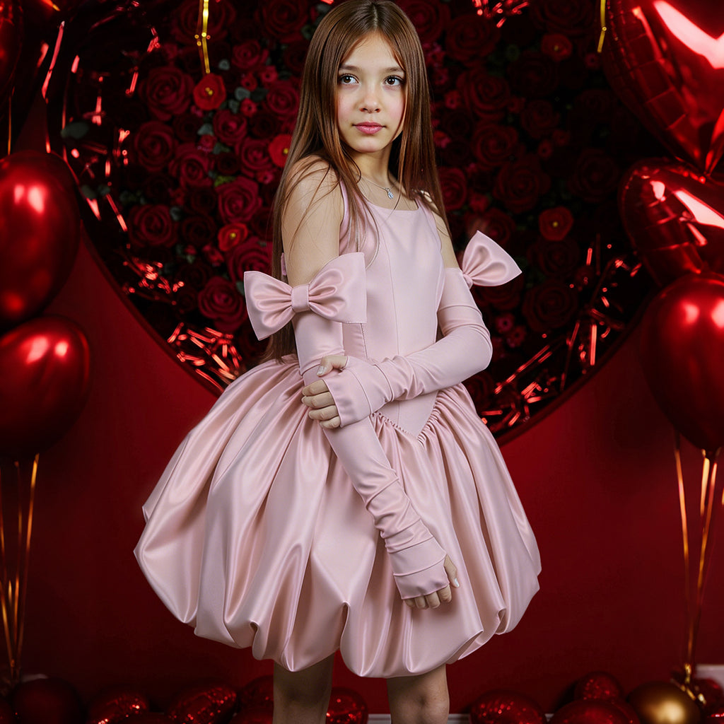 Puffy princess girls birthday party ball gown