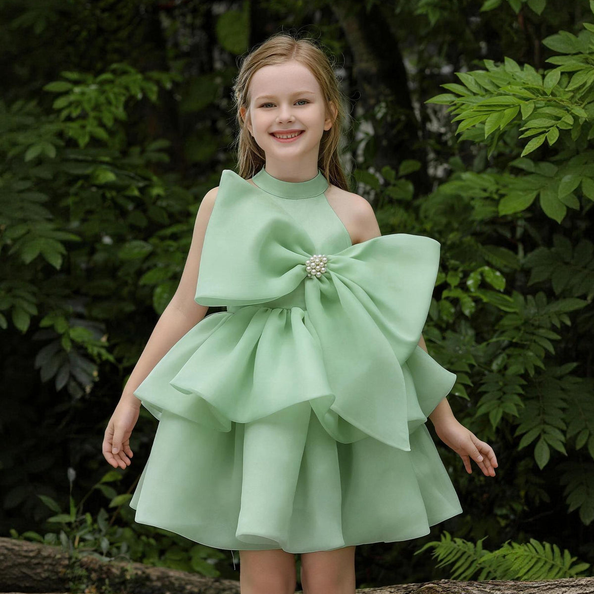 Elegant tutu flower girl princess dress