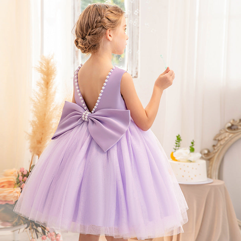 Classic mesh tutu flower girl wedding dress