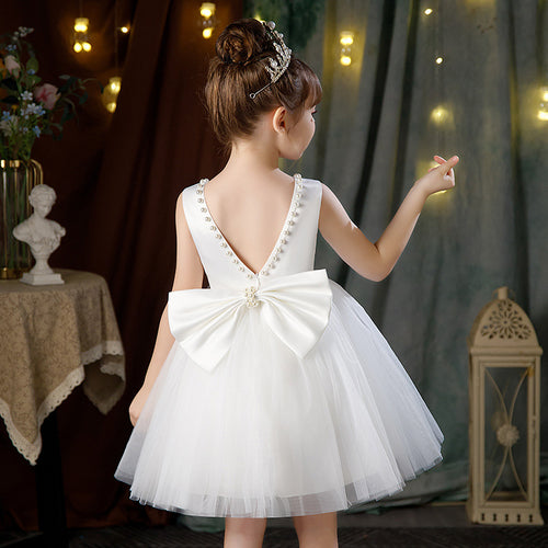 Classic mesh tutu flower girl wedding dress