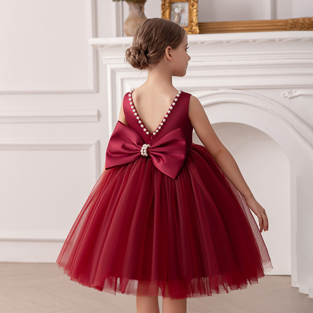 Classic mesh tutu flower girl wedding dress