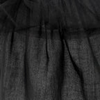 Black & Orange spiderweb lace girls halloween dress with halter neck, back bow and high-low tulle train, designed for Halloween parties, view 13