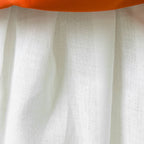 Black and orange girls dress with off-shoulder tulle ruffle, spiderweb lace corset bodice and tulle skirt, designed for Halloween parties, view 11