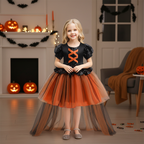 Emma high-low trailing girls Halloween witch dress