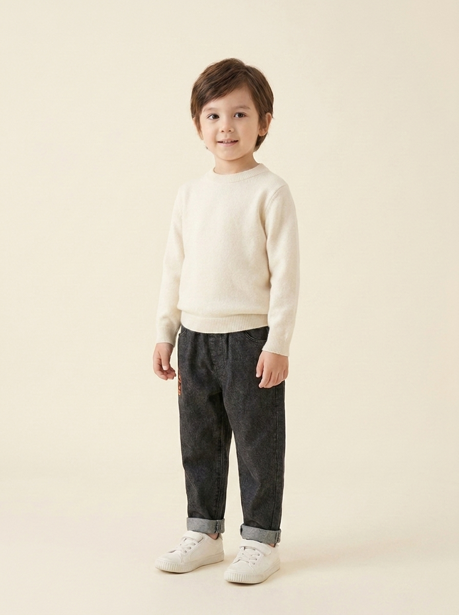Children's Jeans Thin Loose Trousers