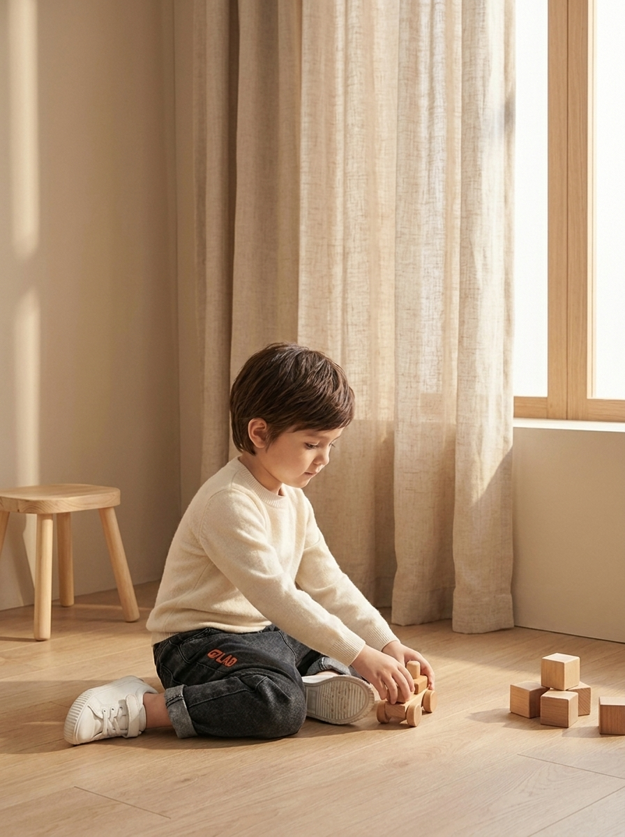 Children's Jeans Thin Loose Trousers
