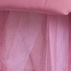 Dusty Pink sequin girls party dress with tulle skirt and satin waistband, designed for birthdays and holidays, view 7