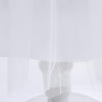 White sequin girls party dress with tulle skirt and satin waistband, designed for birthdays and holidays, view 7